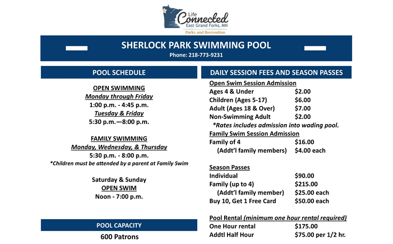Sherlock Pool Information
